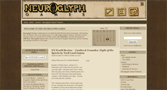 Desktop Screenshot of neuroglyphgames.com